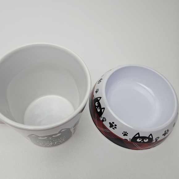 Cats Mug Matching Mug With Pet Bowl Nwot - Picture 2 of 6
